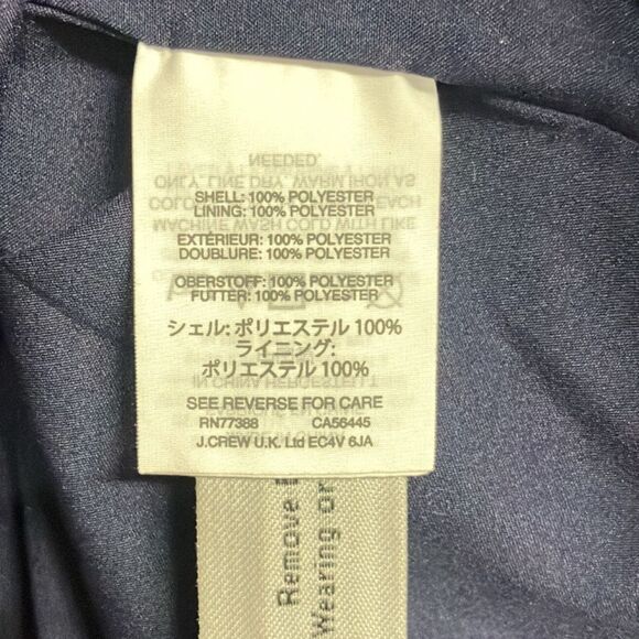 Madewell Navy Floral Elastic waist High low Cottagecore coastal cowgirl Skirt 00 - Picture 3 of 3